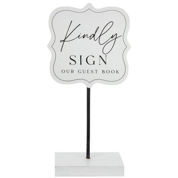Kindly Sign Our Guest Book Sign
